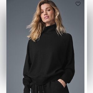 Alo Yoga Waffle Weekend Escape Mock Neck Long Sleeve